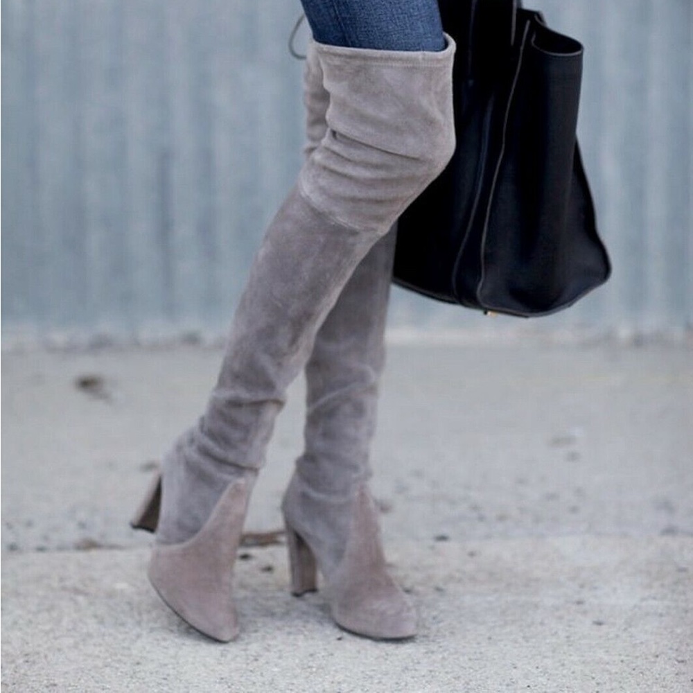 Stuart Weitzman Suede Highland Boot - image 1